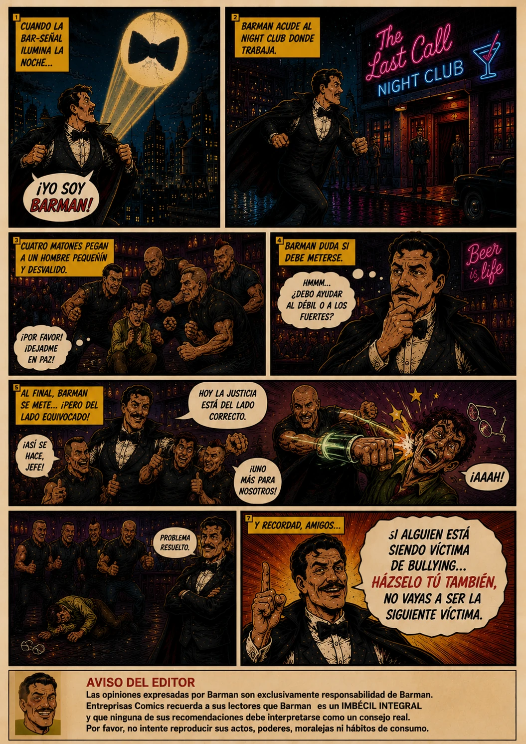 La noche del hombre indefenso